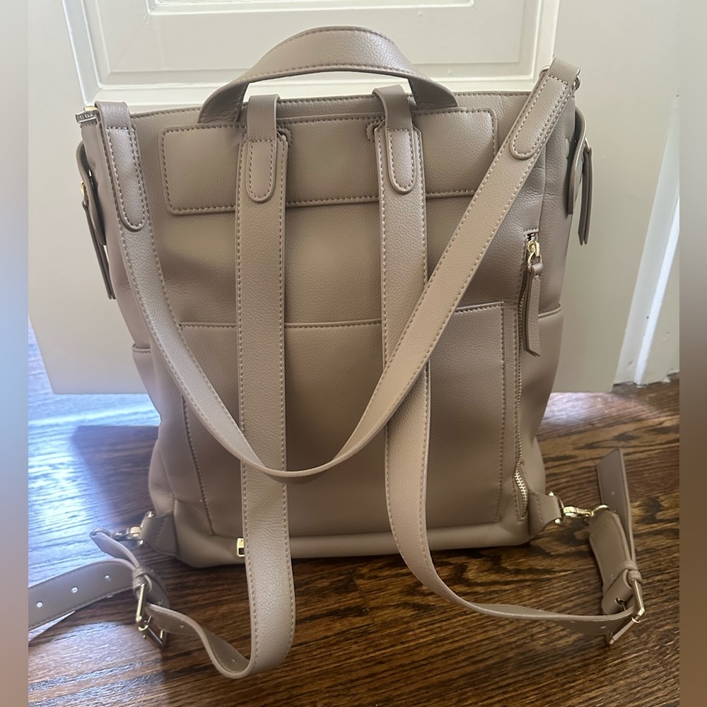 Mina Baie Kinney Backpack / Diaper Bag in Sand
